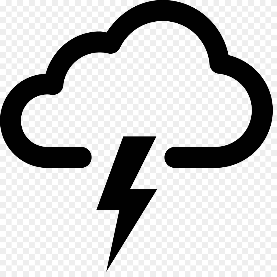 Storm Icon, Gray Free Png