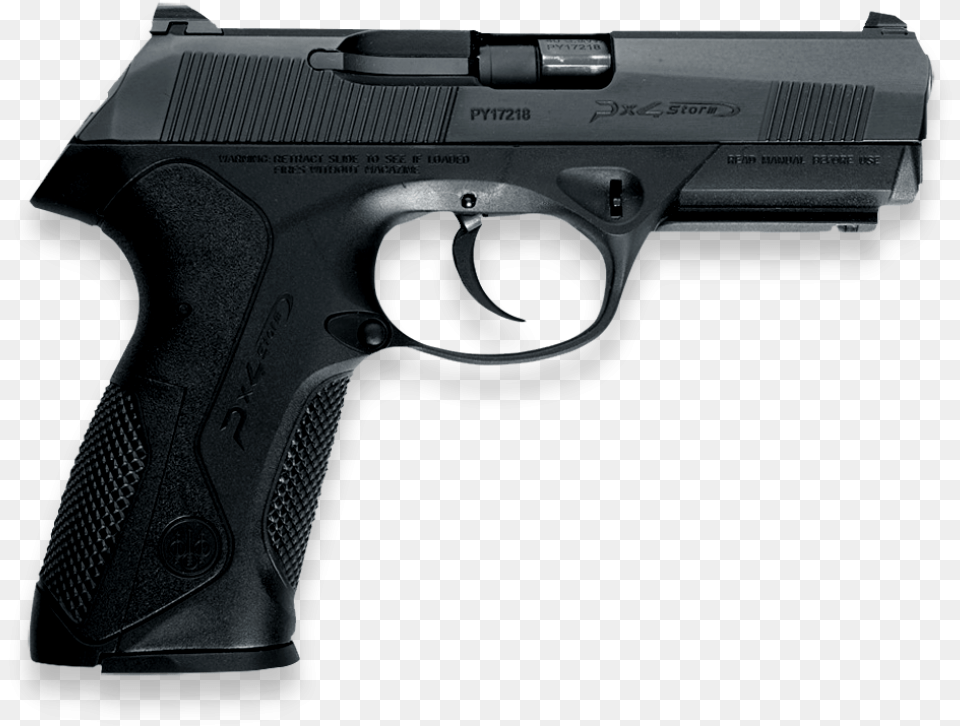 Storm Pistol Type D Black Facing Right Gun Facing Camera Transparent, Firearm, Handgun, Weapon Png