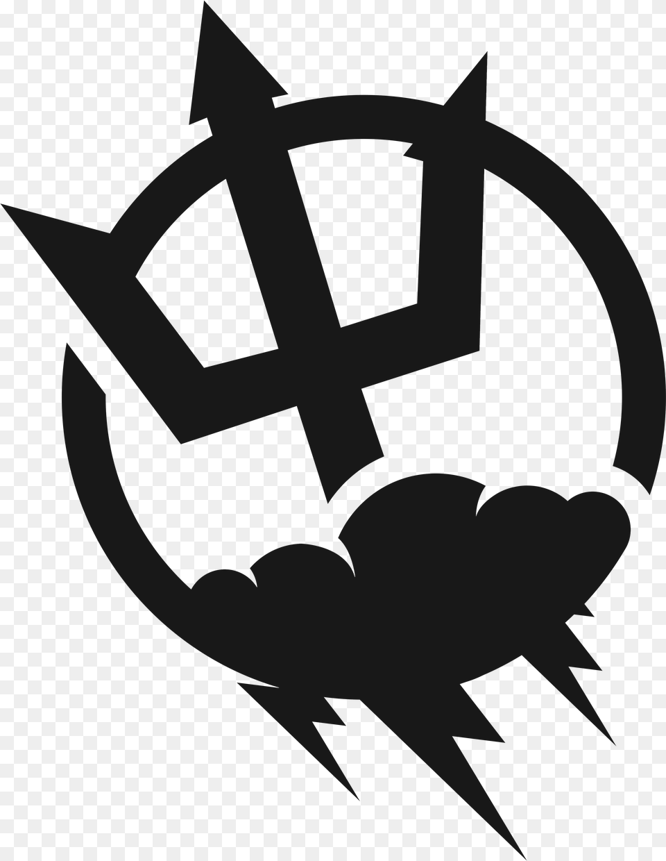 Storm Trident, Cross, Symbol, Weapon Free Transparent Png