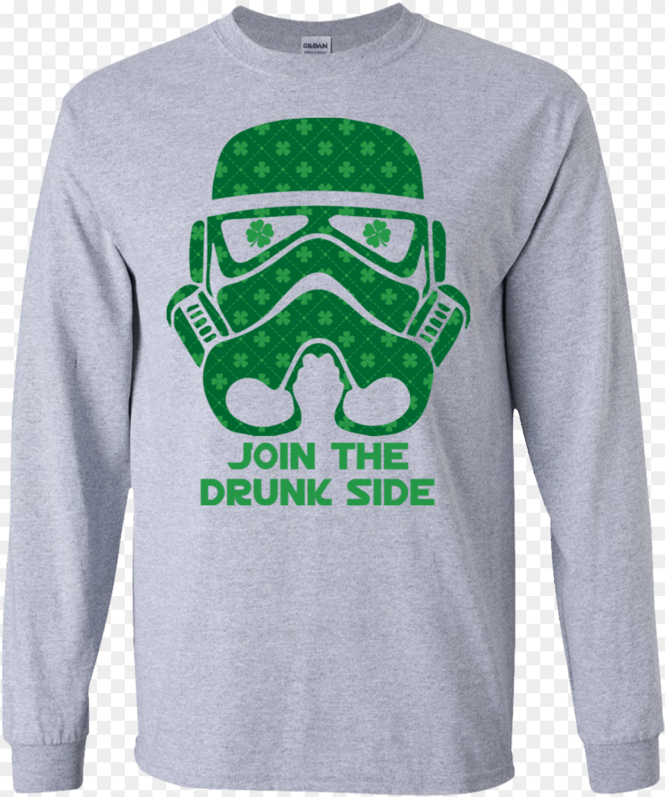 Storm Trooper Join The Drunk Side T Shirt, T-shirt, Clothing, Sleeve, Long Sleeve Png Image
