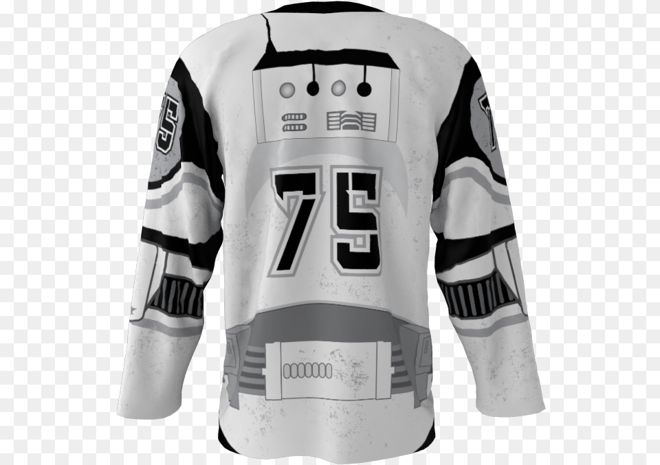 Storm Troopers Custom Hockey Jersey Sweater, Clothing, Long Sleeve, Shirt, Sleeve Png Image