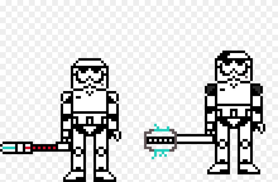 Stormtrooper And Stormtrooper Executioner Pixel Art Maker, Qr Code Png Image
