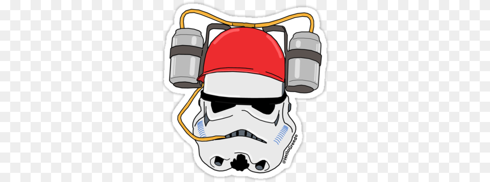 Stormtrooper Beer Helmetquot Stickers By Hellogreedo Stormtrooper, Helmet, Clothing, Hardhat Free Png