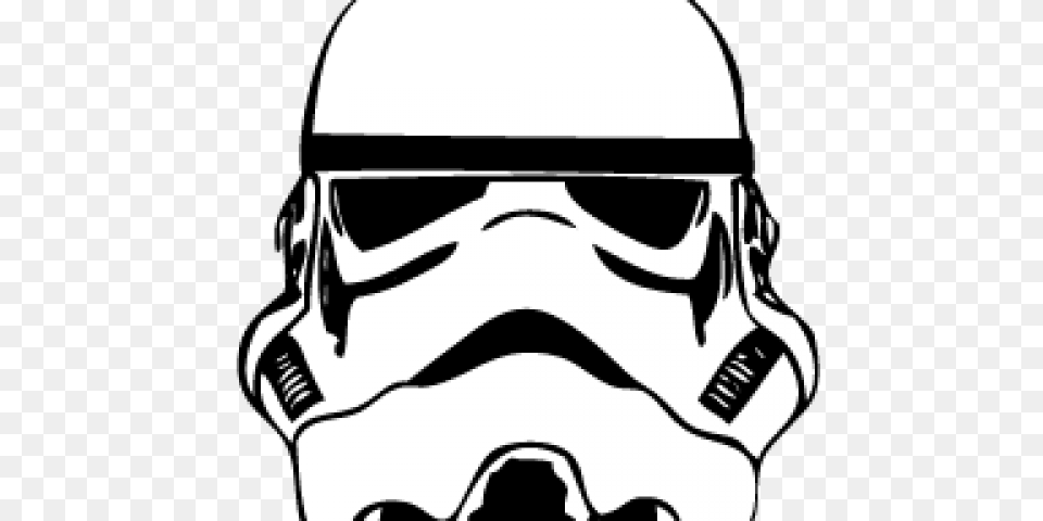 Stormtrooper Clipart, Helmet, Stencil, Clothing, Hardhat Png Image