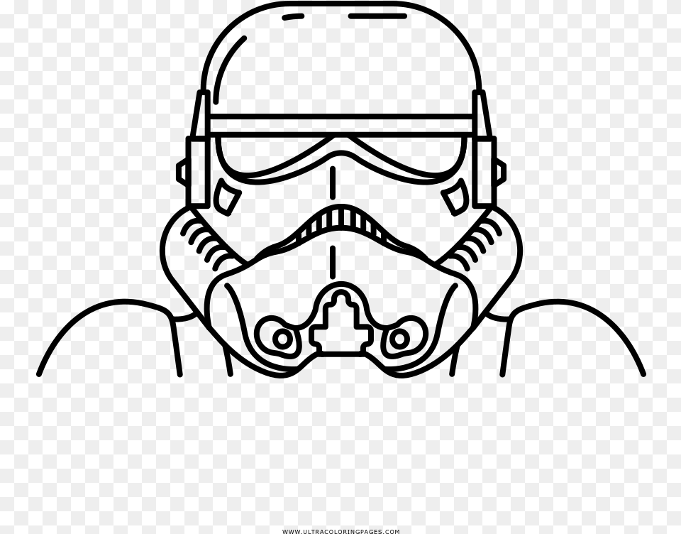 Stormtrooper Coloring, Gray Png