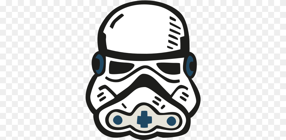 Stormtrooper Free Icon Of Space Hand Drawn Color Stormtrooper Icon, Helmet, Accessories, Goggles, Stencil Png Image