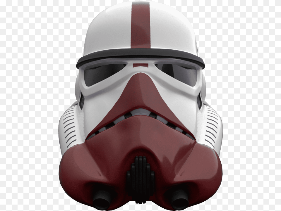 Stormtrooper Incinerator Burgundy Mask, Helmet, Crash Helmet Free Png Download