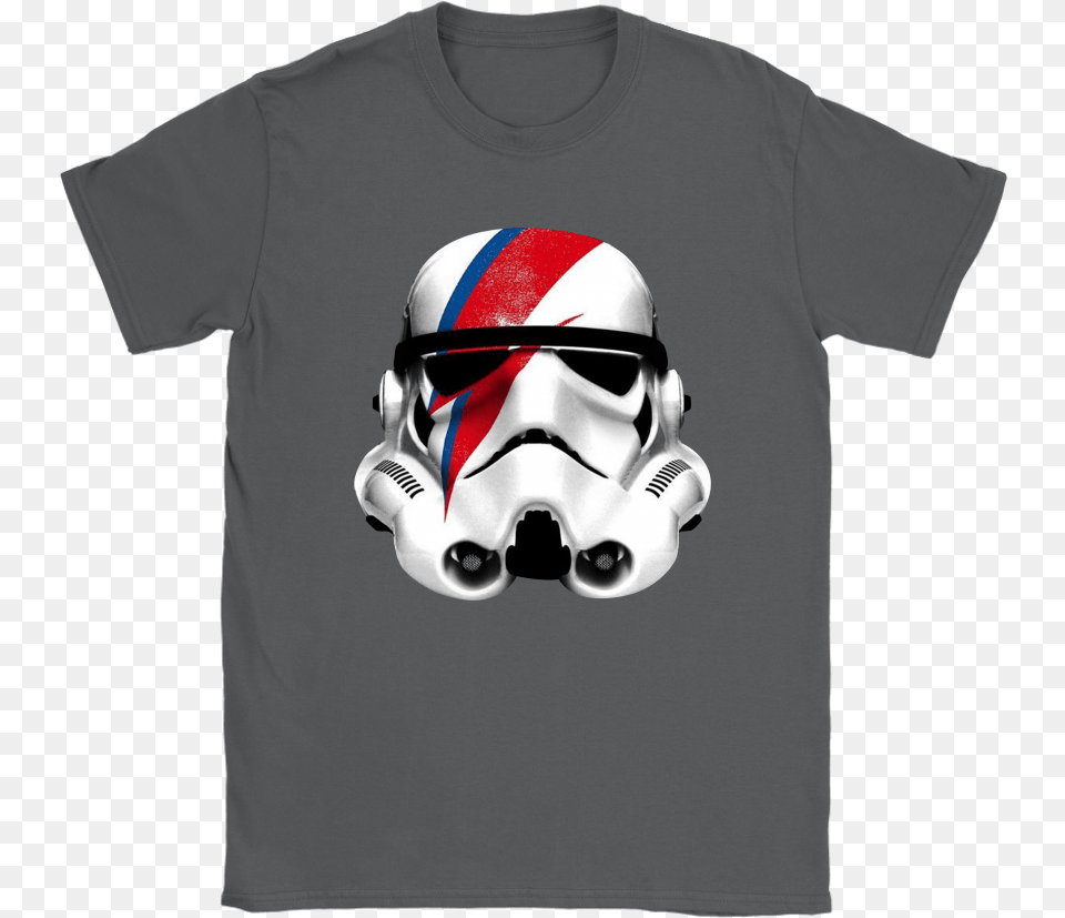 Stormtrooper Mask David Bowie Lightning Girls Quotes For Shirt, Clothing, Helmet, T-shirt, American Football Free Png