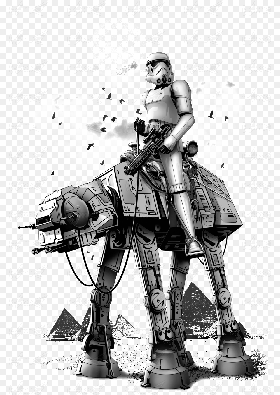 Stormtrooper Riding At At, Book, Comics, Publication, Adult Png