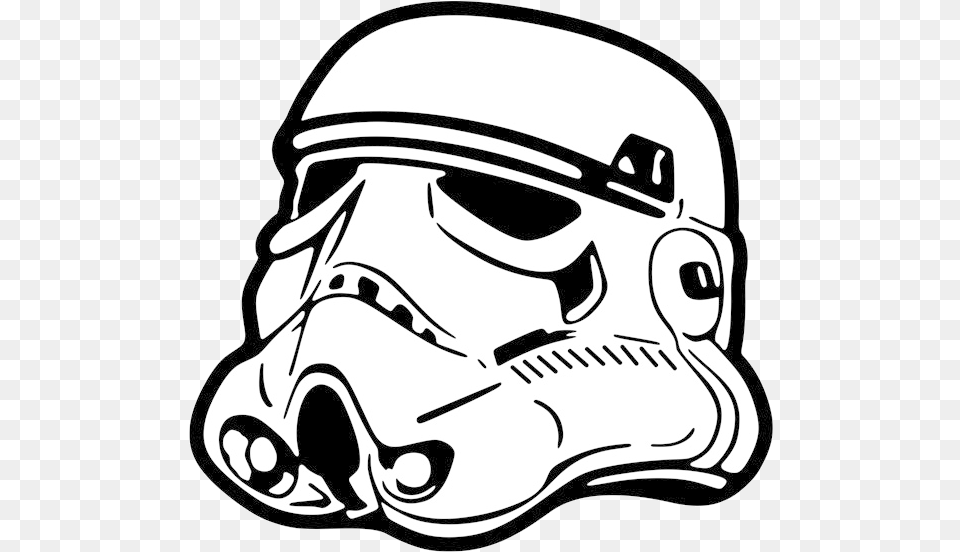 Stormtrooper Star Wars Helmet Drawing At For Black And White Stormtrooper Helmet, Stencil, Baby, Person, Sticker Free Transparent Png