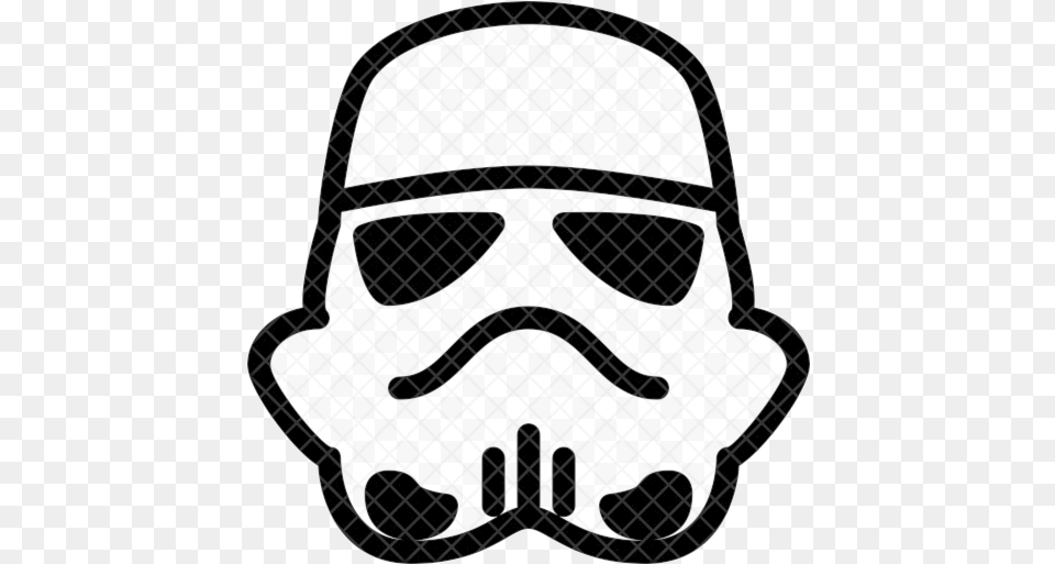 Stormtrooper Storm Trooper Icon Transparent Clipart Stormtrooper, Stencil, Sticker, Head, Person Png