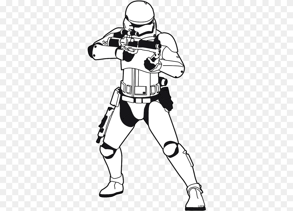 Stormtroopers Download Star Wars Stormtrooper Line Art, Stencil, Person, Book, Comics Png Image