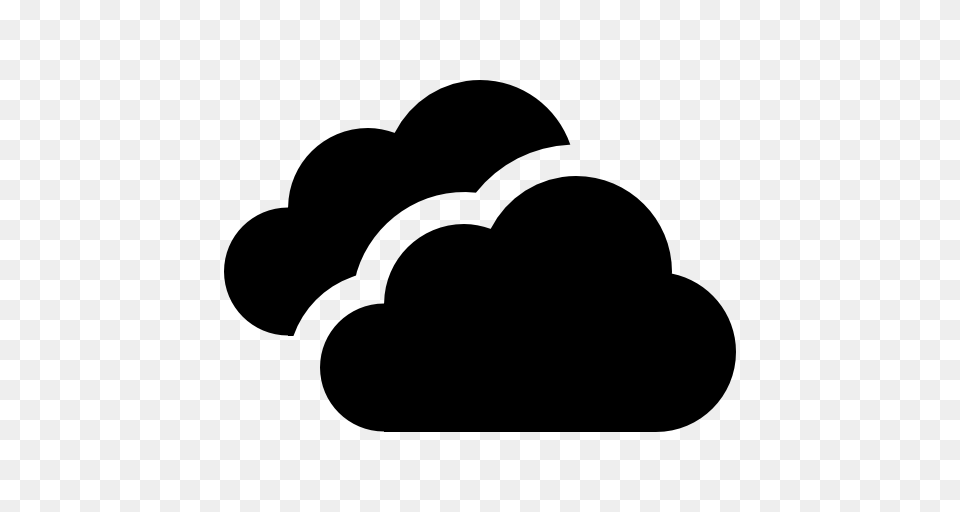 Stormy Black Cloud Shape Shapes Weather Storm Clouds Icon, Silhouette, Stencil, Device, Grass Png Image