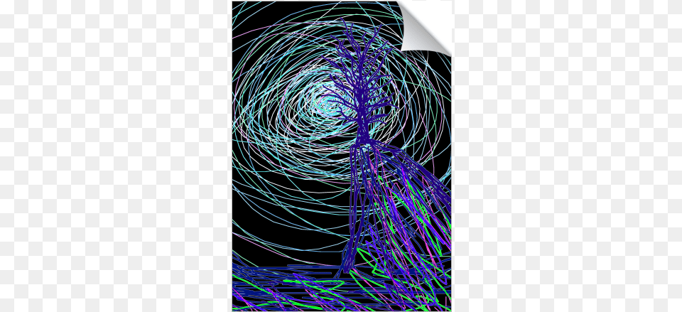 Stormy Sky Tree In Spooky Forest Optical Fiber, Accessories, Fractal, Ornament, Pattern Free Transparent Png