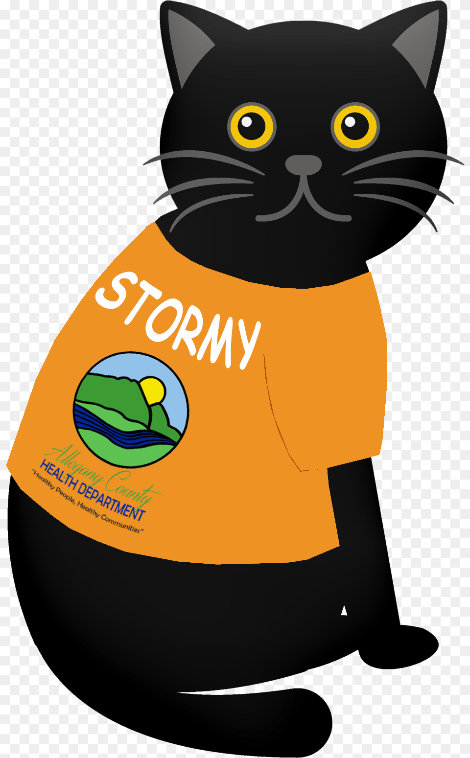 Stormy The Preparedness Kitty T Shirt Premium Homme, Animal, Cat, Mammal, Pet Free Png