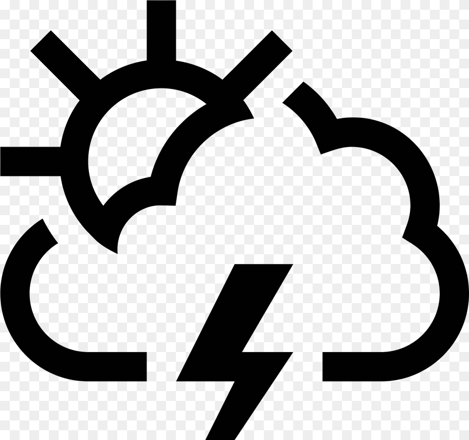 Stormy Weather Icon Portable Network Graphics, Gray Free Png Download