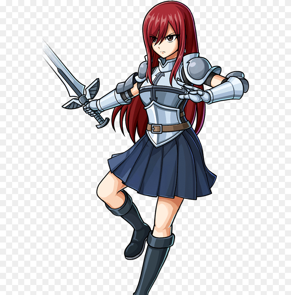 Story Character Erza Scarlet 001 Render Imagen De Erza Scarlet, Book, Publication, Comics, Adult Free Transparent Png