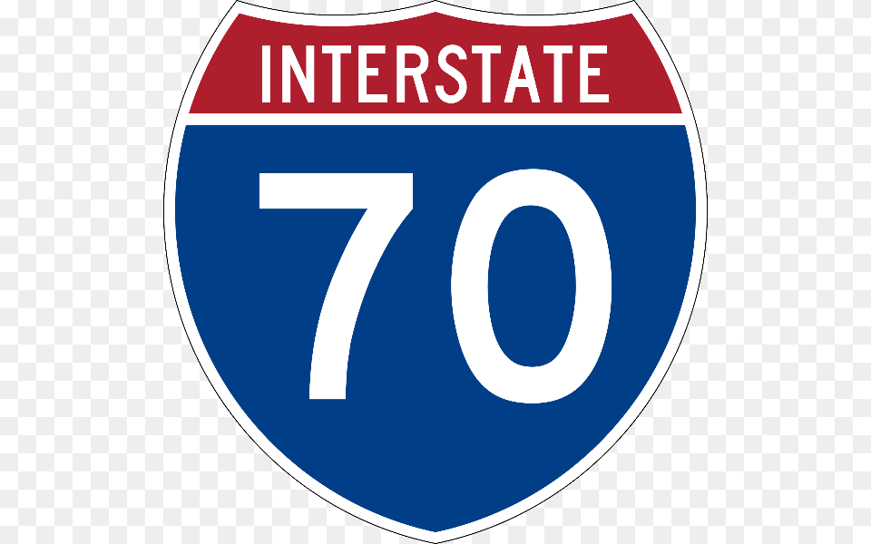 Story Image 1 Interstate 70 Sign, Symbol, Number, Text, Disk Free Png Download