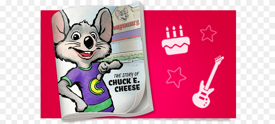 Story Of Chuck E Cheese, Book, Publication, Comics, Advertisement Free Transparent Png