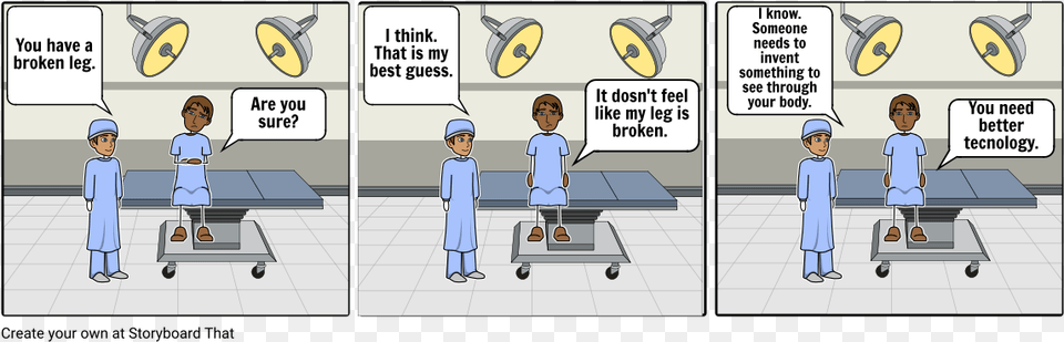 Storyboard About X Ray, Architecture, Hospital, Publication, Comics Free Png Download