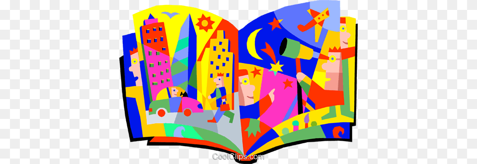 Storybook Life In The City Royalty Vector Clip Art, Modern Art, Graphics, Person, Face Png Image