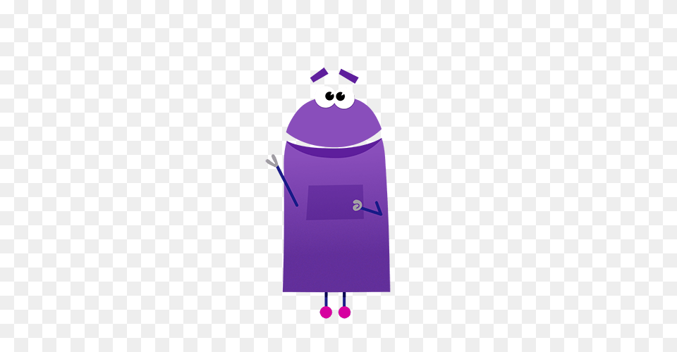 Storybots Bo Waving, Purple, Animal, Bird, Cartoon Free Png Download