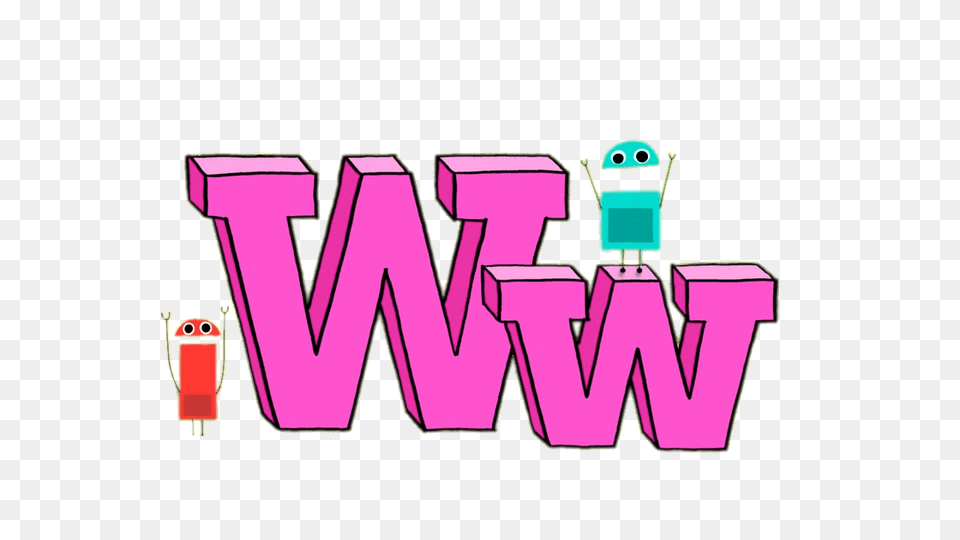 Storybots Letter W, Purple Free Png