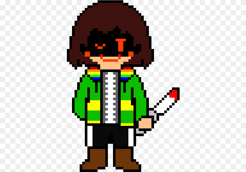 Storyshift Chara Pixel Art Free Transparent Png