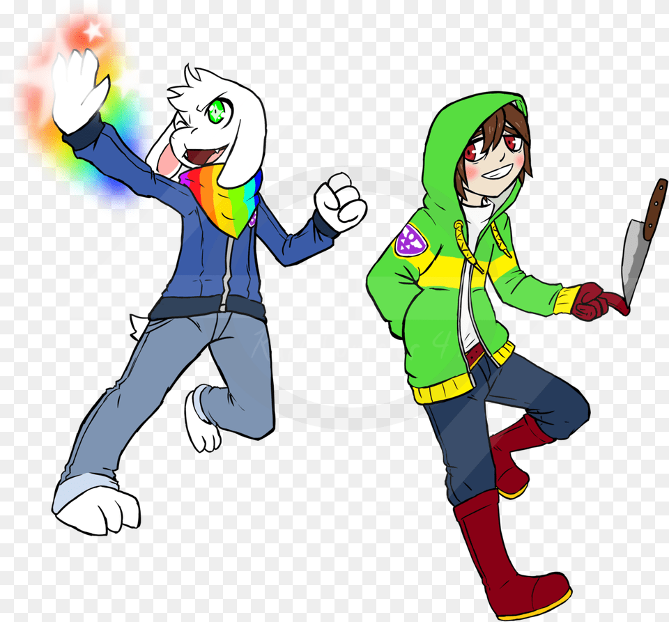 Storyshift Dreemurr Siblings Redrawn Decided To Redraw Cartoon, Book, Comics, Publication, Adult Png