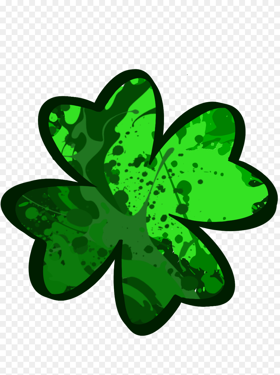Stpatricksday Patricks Green Lucky Clover 4leafclover Rainbow Colorful Flower, Leaf, Plant, Tree, Vegetation Free Png Download
