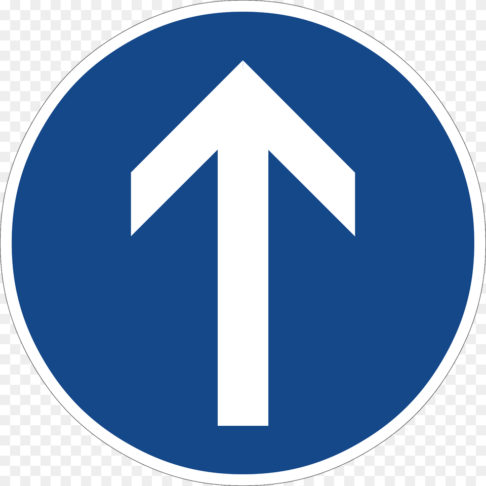 Straight Ahead Clipart, Sign, Symbol, Road Sign, Disk Png Image