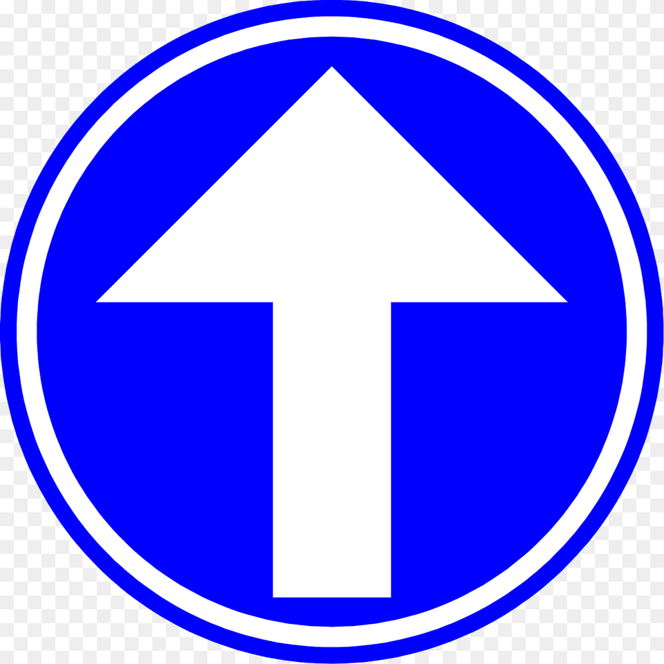 Straight Ahead Only Sign In Belgium Clipart, Symbol, Road Sign Free Png Download