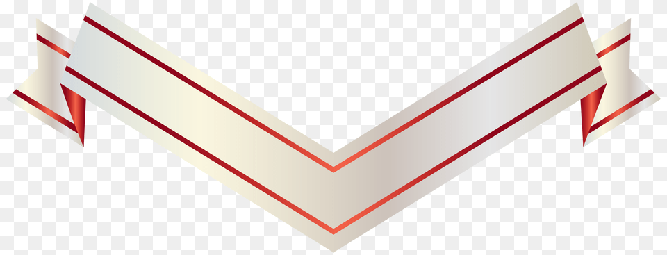 Straight Banner White And Red Banner Ribbon, Envelope Free Png