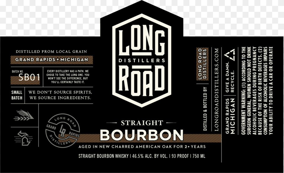 Straight Bourbon Long Road Distillers Long Road Distillers, Advertisement, Poster, Logo, Architecture Png