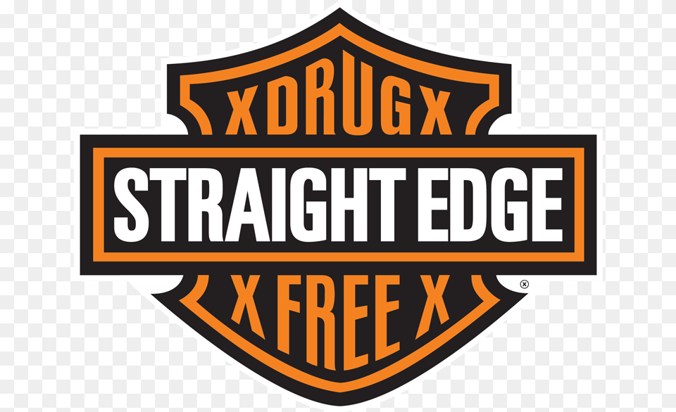 Straight Edge Symbols Of Harley Davidson, Badge, Logo, Symbol, Scoreboard Free Transparent Png