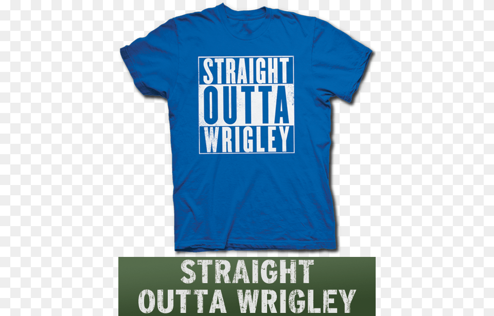 Straight Outta Wrigley Chicago Cubs North Side Gangster Straight Outta Jacksonville Funny, Clothing, Shirt, T-shirt Png