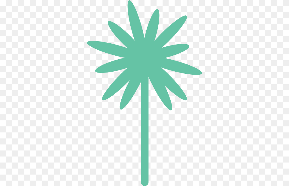 Straight Palm Tree Graphic Clip Art Graphics Illustration, Daisy, Plant, Flower, Animal Free Transparent Png