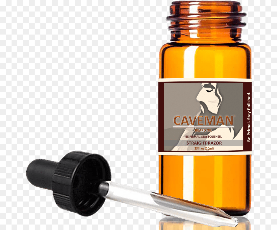 Straight Razor Beard Oil Caveman Island Breeze Beard Oil Leave In Conditioner, Bottle, Person, Face, Head Png Image