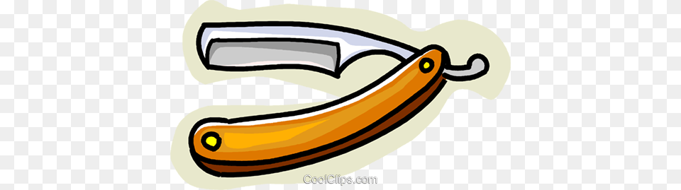 Straight Razor Royalty Vector Clip Art Illustration, Blade, Weapon Png