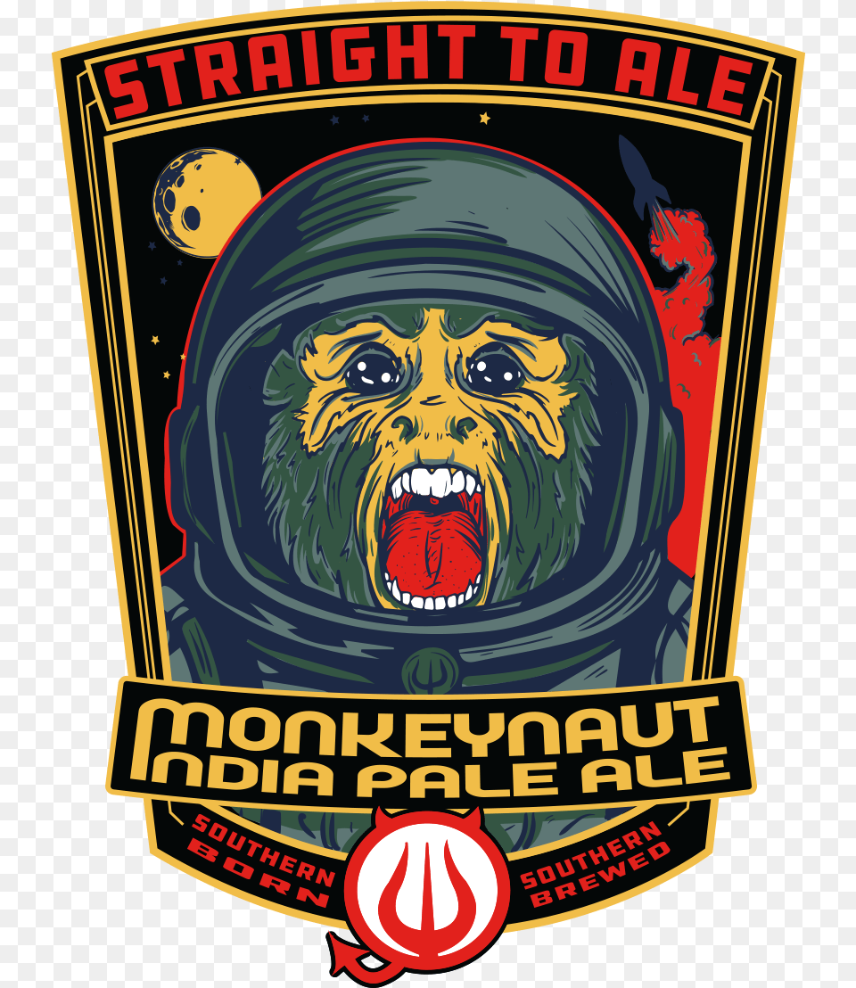 Straight To Ale Monkeynaut Beer, Baby, Person, Animal, Lion Png