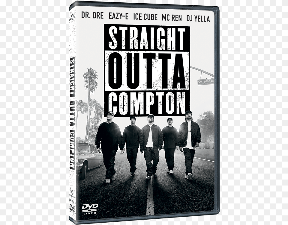 Straightouttacompton Dvd Packshot Straight Outta Compton Filmplakat, Adult, Poster, Person, Walking Free Png