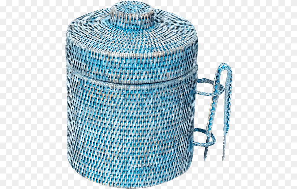 Strand Rattan Ice Bucket Barbed Wire, Basket, Woven, Furniture Free Png