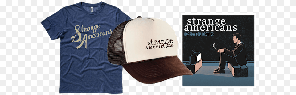 Strange Americans Baseball Cap, Hat, Baseball Cap, Clothing, T-shirt Free Png