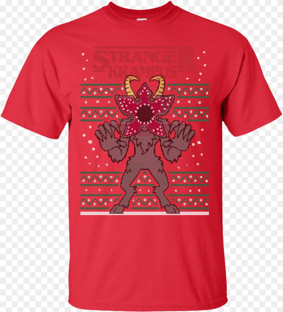 Stranger Krampus T Shirt Shirt, Clothing, T-shirt, Person Free Transparent Png