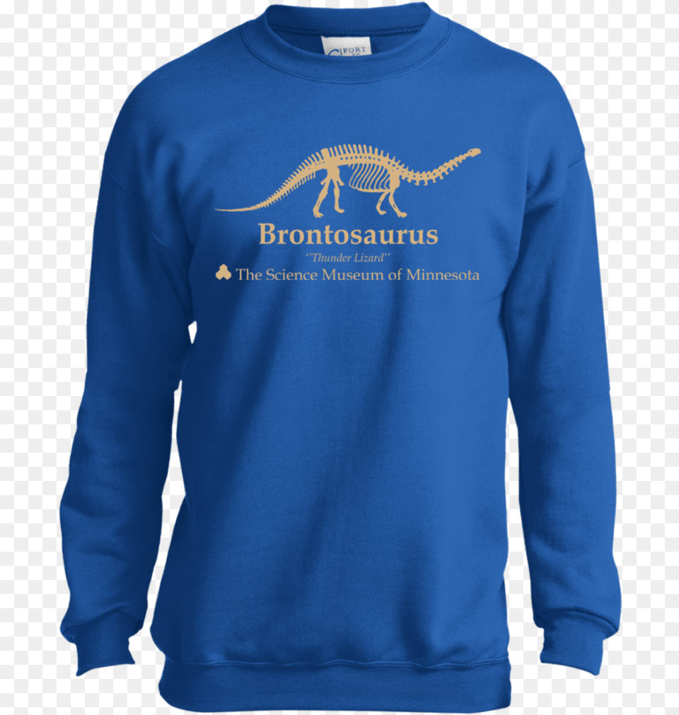 Stranger Things Brontosaurus Thunder Lizard Youth Ls T Shirt, Sweatshirt, Sweater, Clothing, Sleeve Png Image