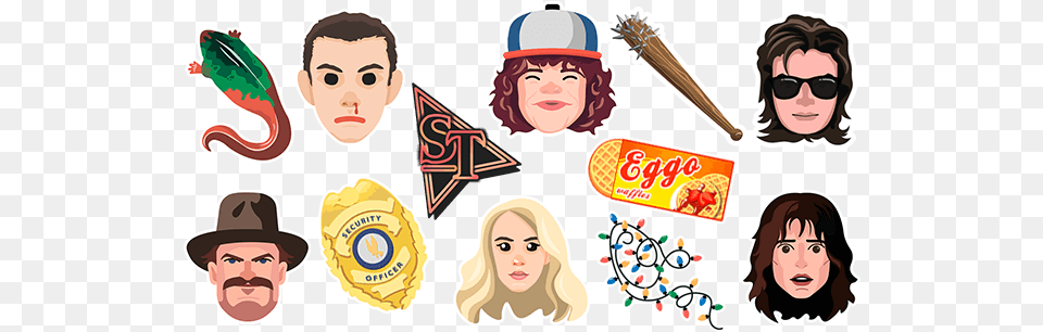 Stranger Things Cartoon, Person, People, Woman, Female Png Image
