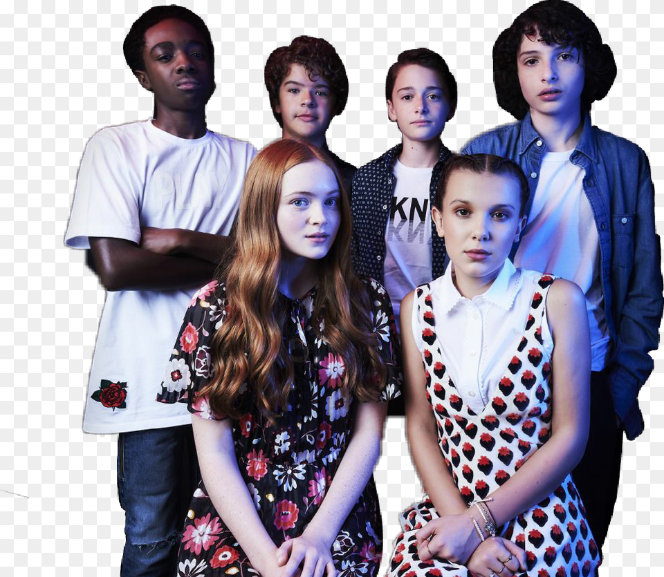 Stranger Things Cast Comic Con 2017, Adult, Person, People, Woman Png Image