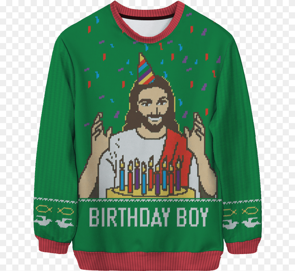 Stranger Things Christmas Sweaters, Sweater, Person, Clothing, People Png