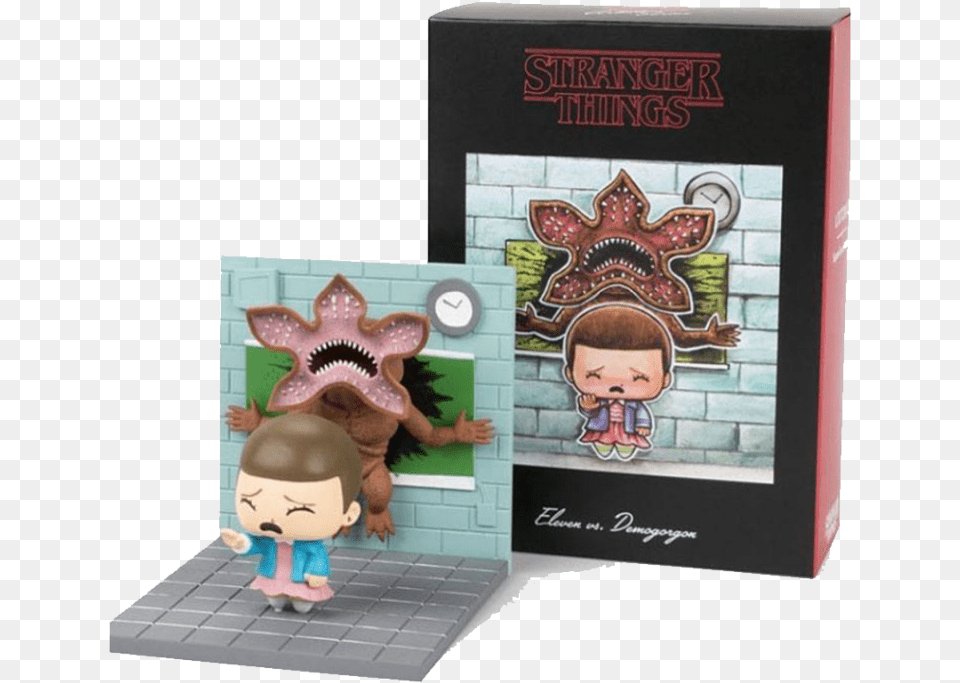 Stranger Things Diorama Eleven Vs Demogorgon Lc Exclusive Loot Crate Stranger Things, Figurine, Baby, Person, Face Png