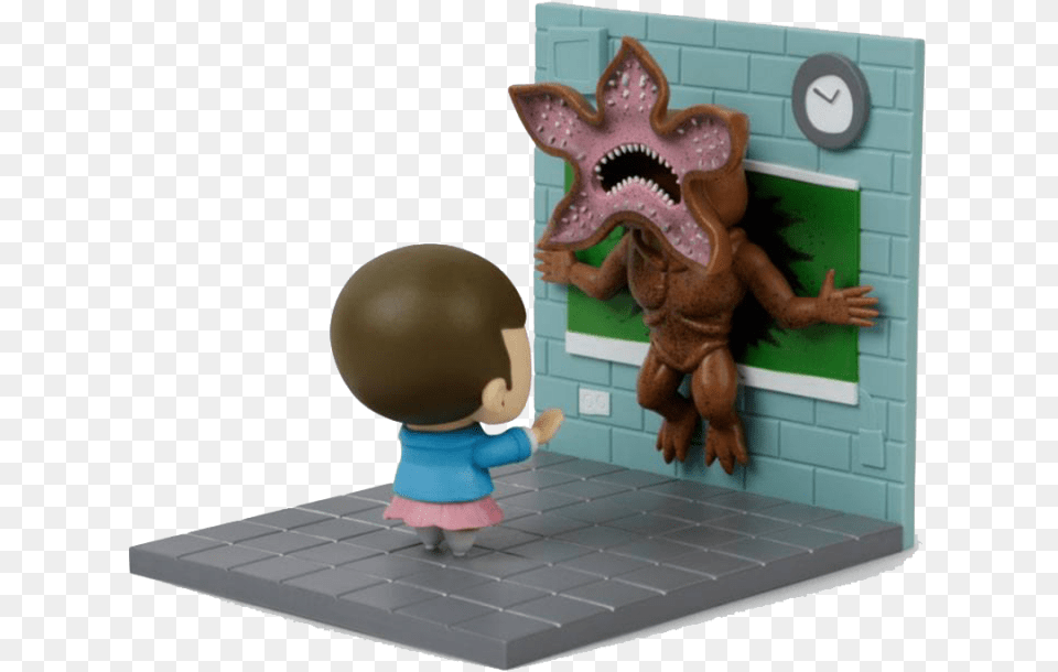 Stranger Things Diorama Eleven Vs Demogorgon Lc Exclusive Stranger Things 2 Figures, Baby, Person, Child, Female Png